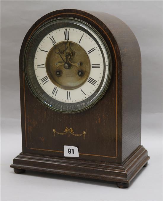 An Edwardian mantel clock